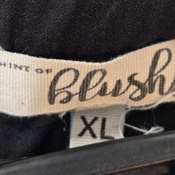 Line of Blush Strapless Jumpsuit XL Black Harem Jogger Cargo Pockets Drawstring - Picture 6 of 12